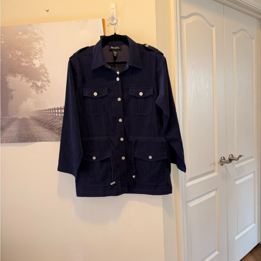Denim&Co Dark Blue Utility Jacket